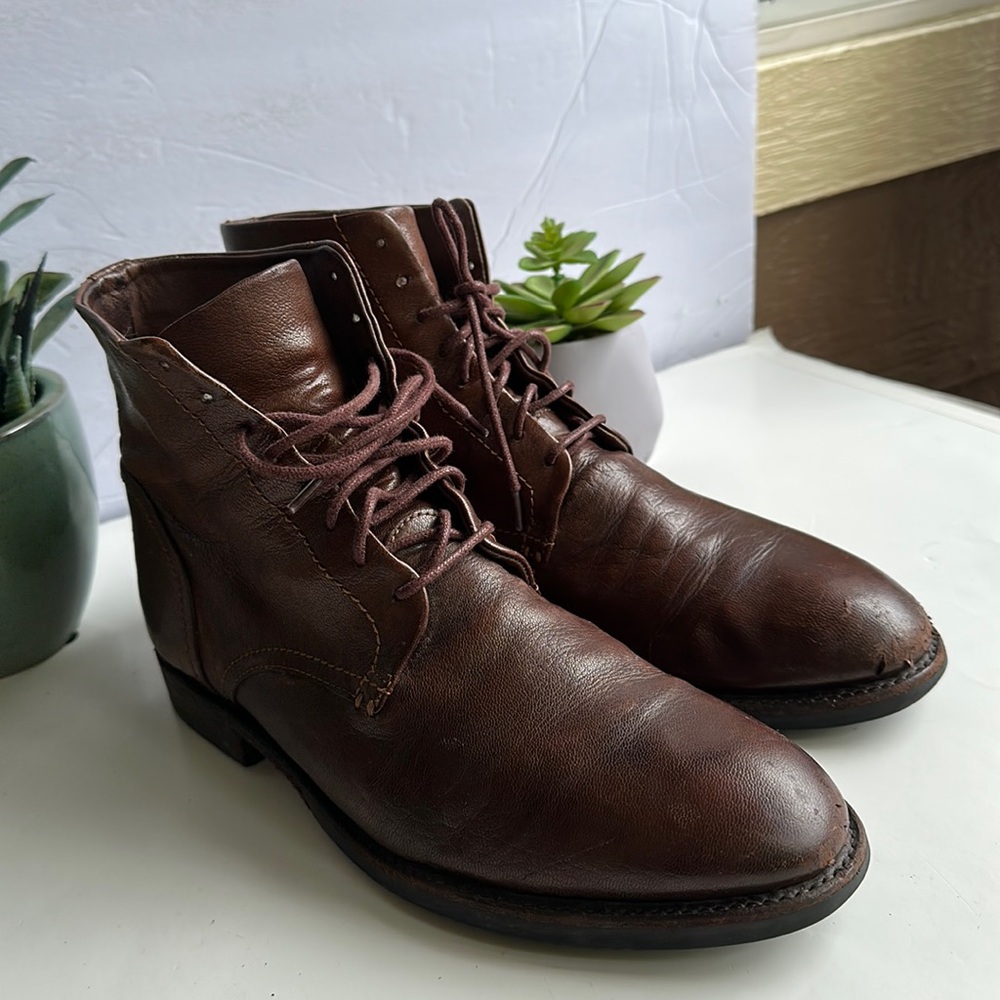 FRYE Corey Lace Up Men's Boots - Brown- Sz 9.5